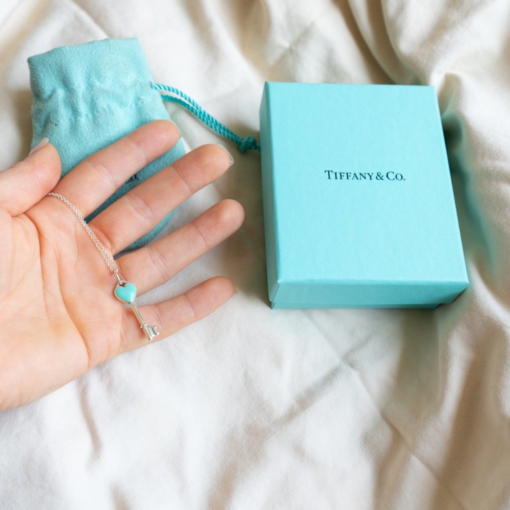 Tiffany & co Heart Key Pendant Necklace